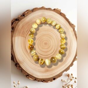 10mm Golden Tiger’s Eye Bracelet | Natural Stone Stretch Bracelet